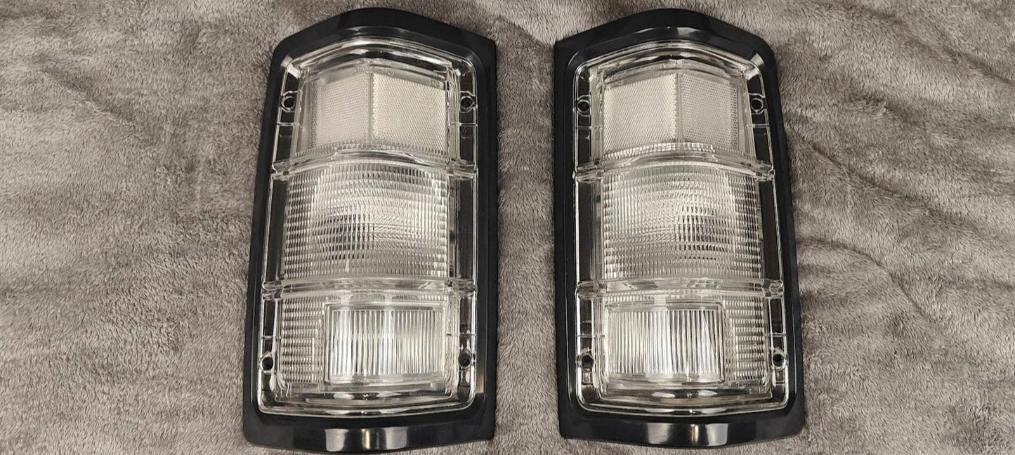 ⚡ FLASH SALE ⚡ Black and Clear Tail Lights 1981-1993 Dodge