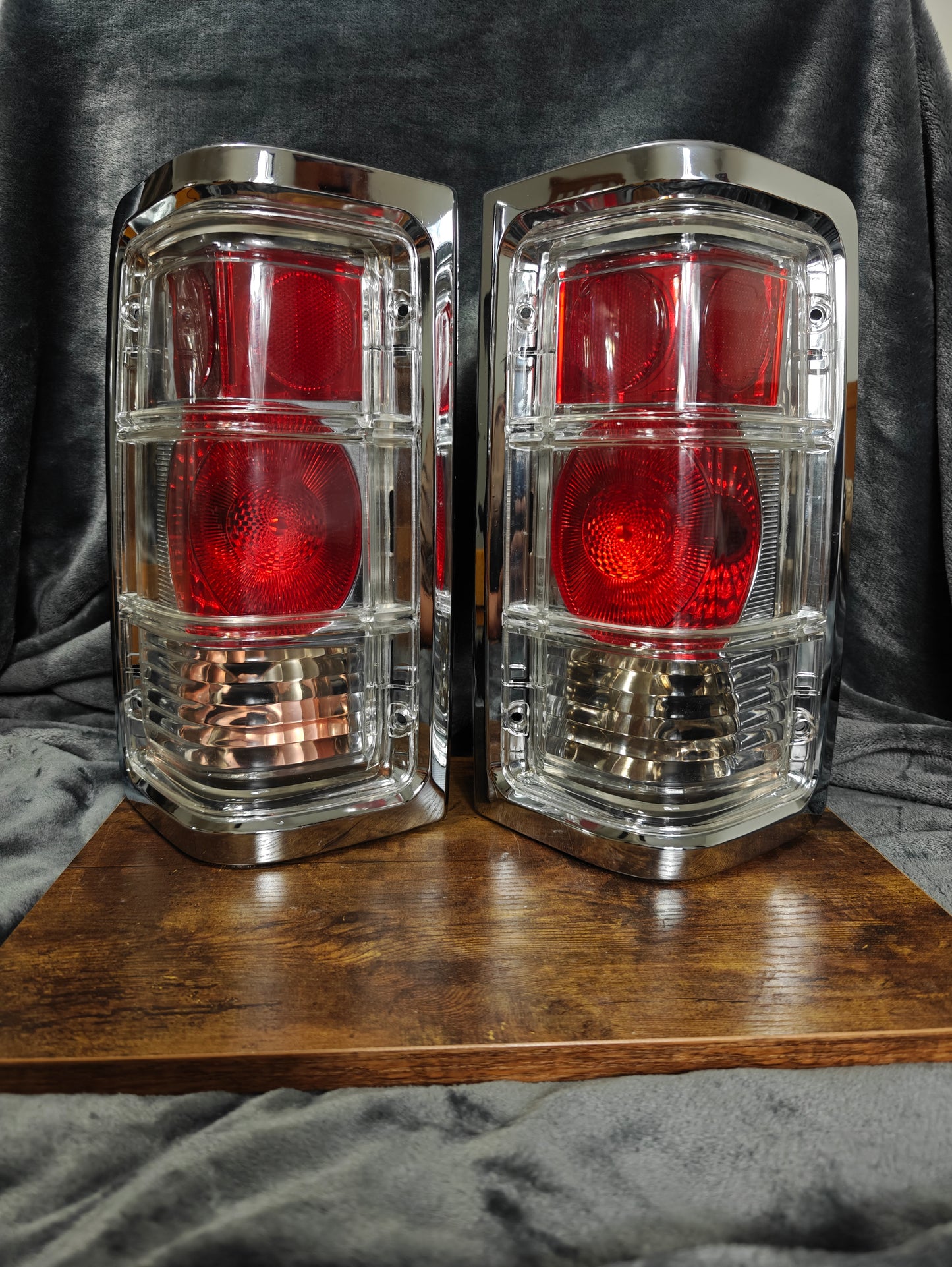 Chrome Clear Red Tail Lights
