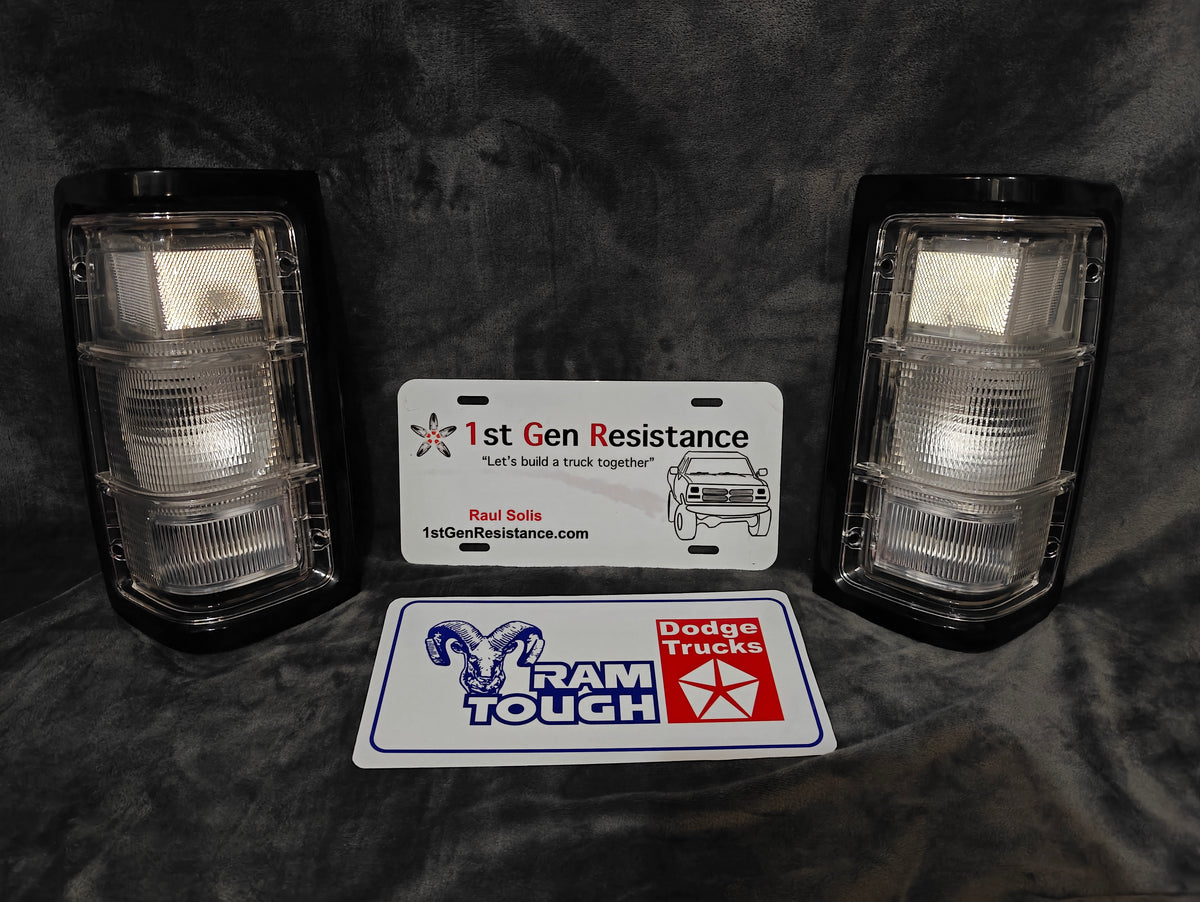 Taillights Black Clear
