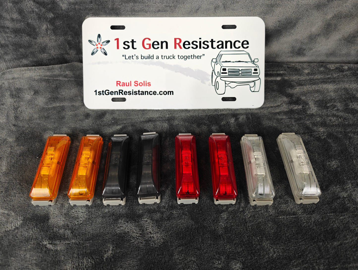 Dually Fender Red Marker Lights