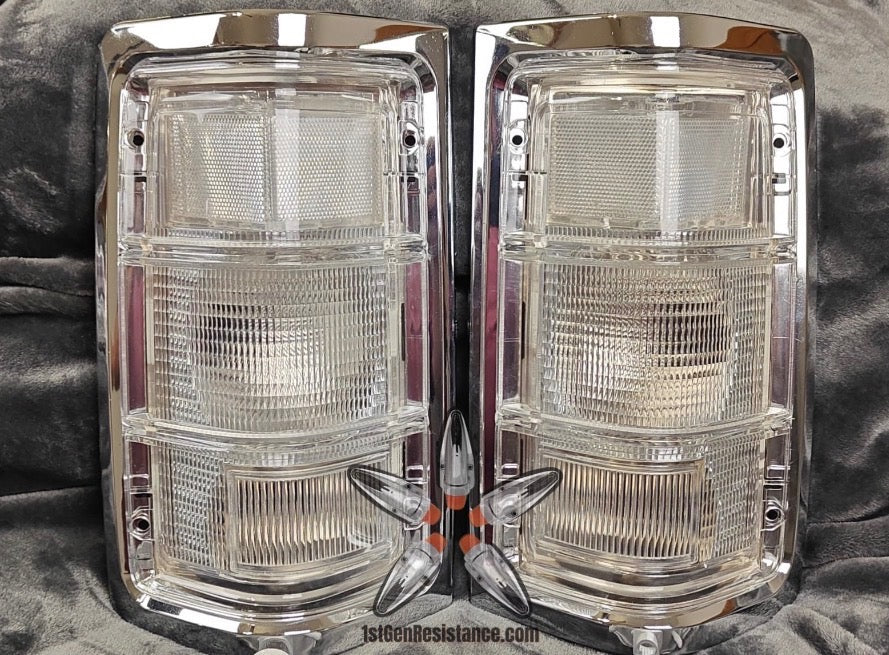 ⚡ FLASH SALE ⚡ Chrome and Clear Tail Lights 1981–1993 Dodge