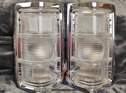 ⚡ FLASH SALE ⚡ Chrome and Clear Tail Lights 1981–1993 Dodge