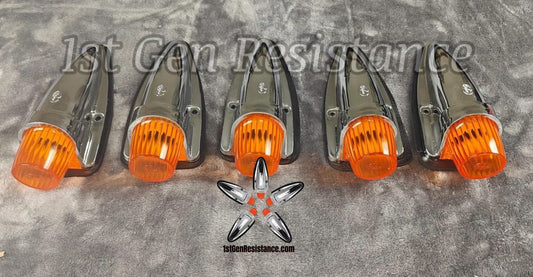 Chrome Amber Cab Lights