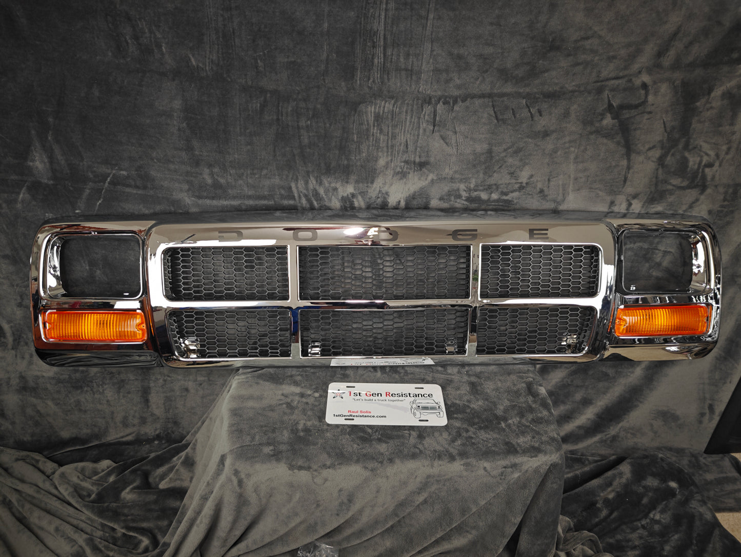 Grille Aftermarket 1991-1993 with Amber Turn Signals
