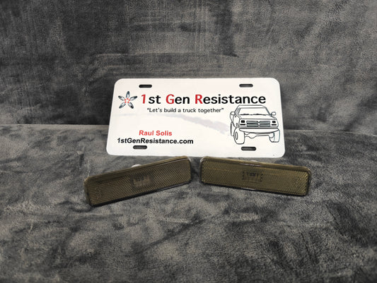 Front Side Fender Marker Lights Smoked 1981-1993