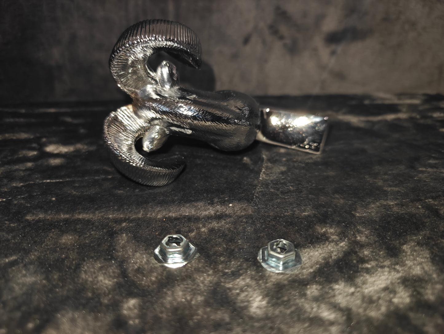 Ram Head Hood Ornament Plastic