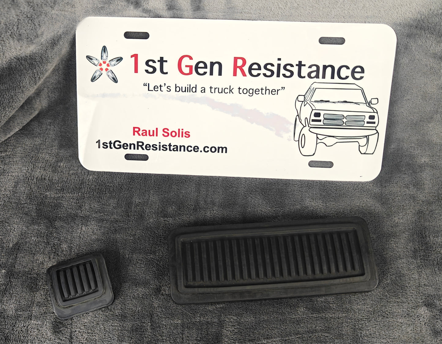 Auto Brake Pedal Pad Set 1972-1991