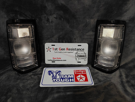 Taillights Black Clear