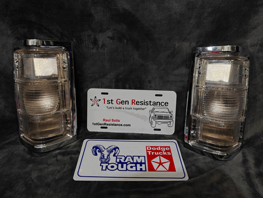 Taillights Chrome Clear