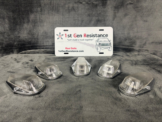 Ford Clear Chrome Cab Lights 1973-1997