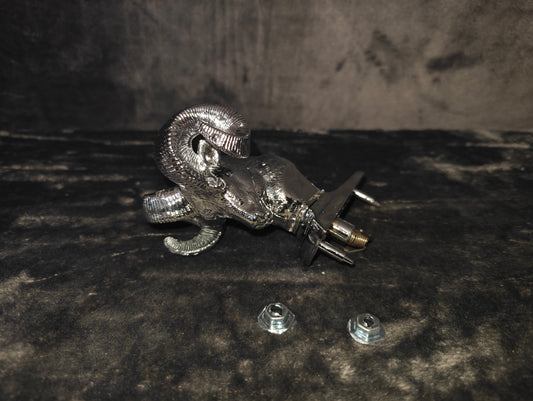 Ram Head Hood Ornament Plastic